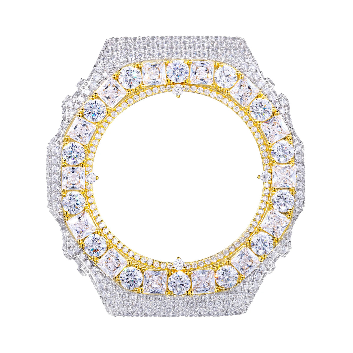 Princess Cut Moissanite Watch Bezel for GA2100/GA2110/GAB2100