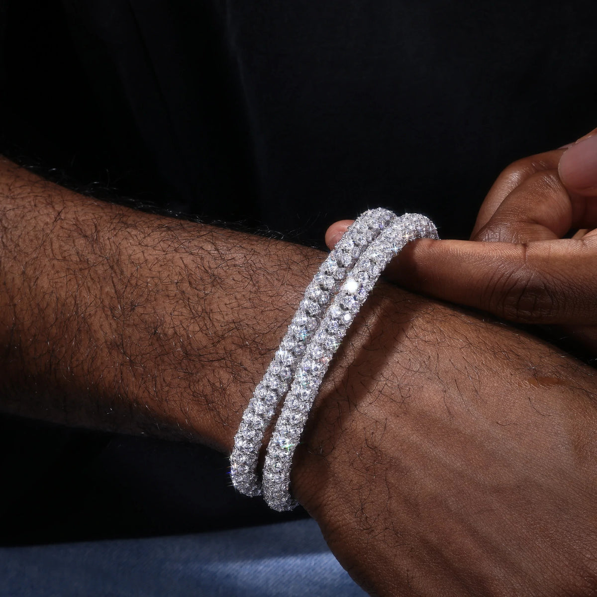 7mm S925 Moissanite 360° Tennis Chain