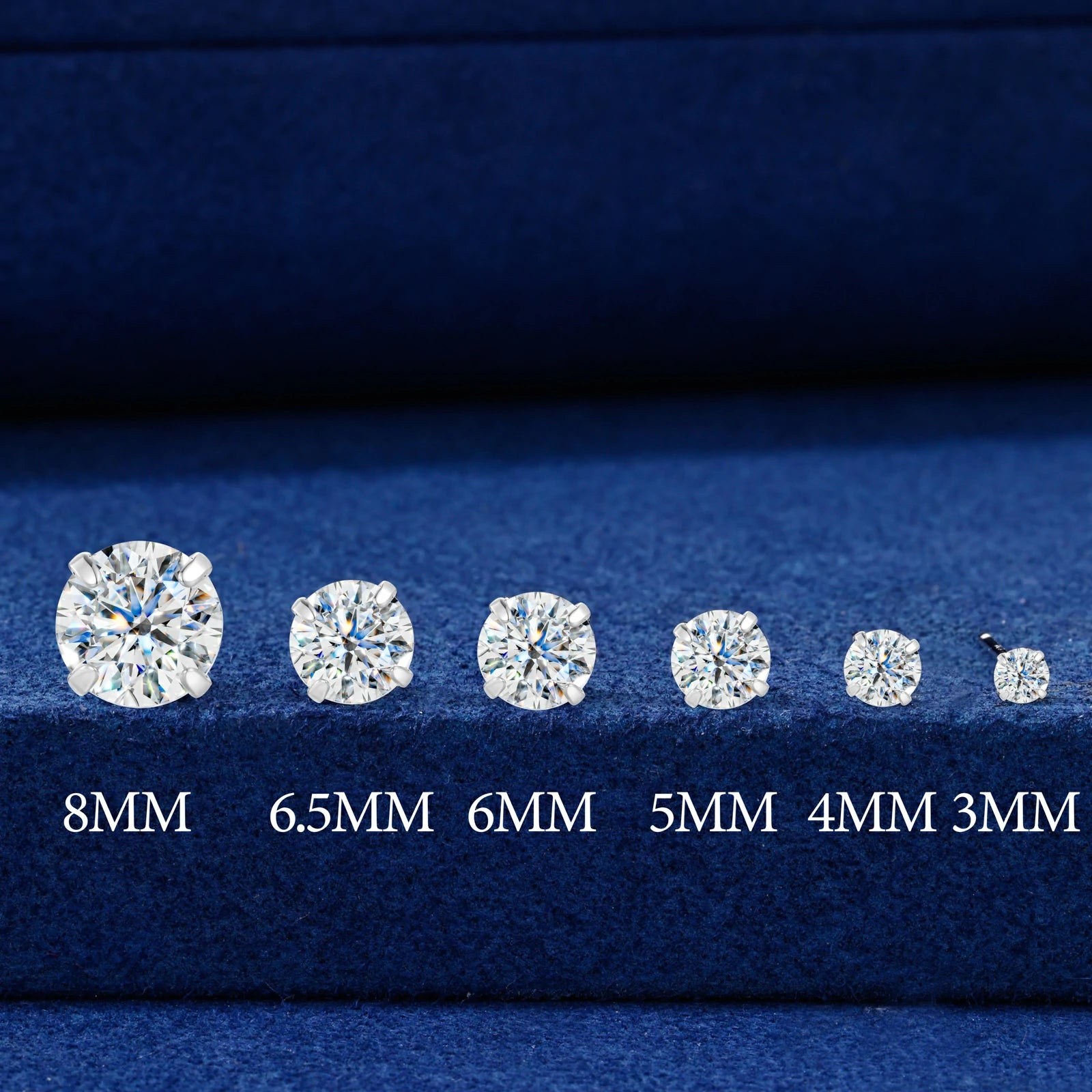 ( Lightweight Version) S925 Moissanite Solitaire Stud Earrings