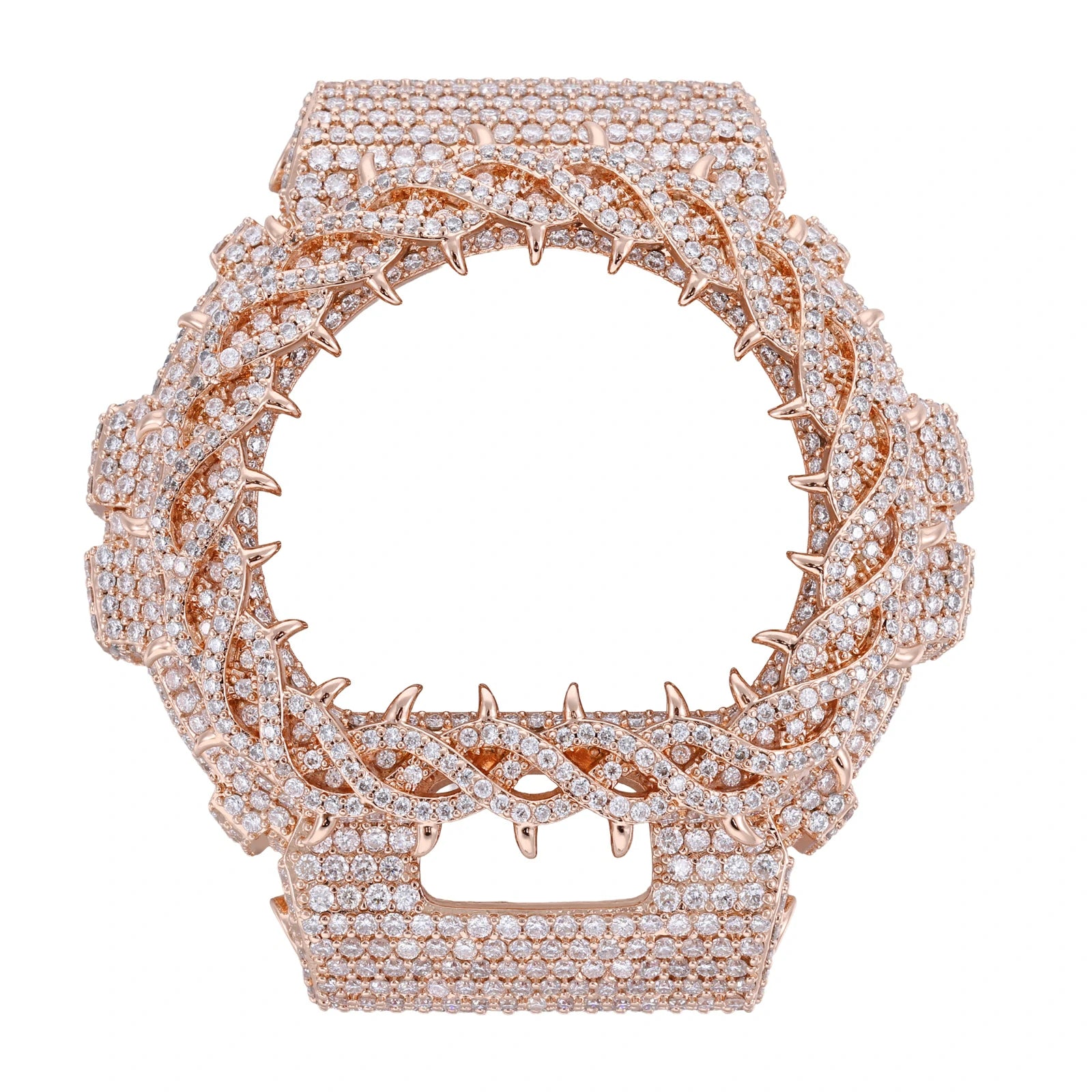 S925 Moissanite Vine Thorns Watch Case for DW6900 SERIES