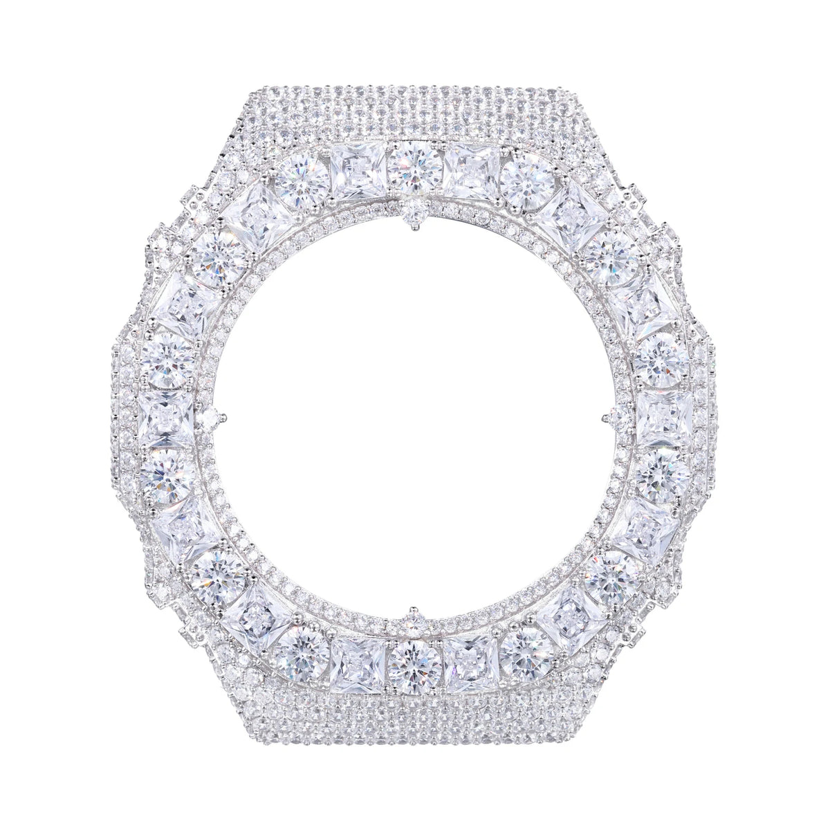 Princess Cut Moissanite Watch Bezel for GA2100/GA2110/GAB2100