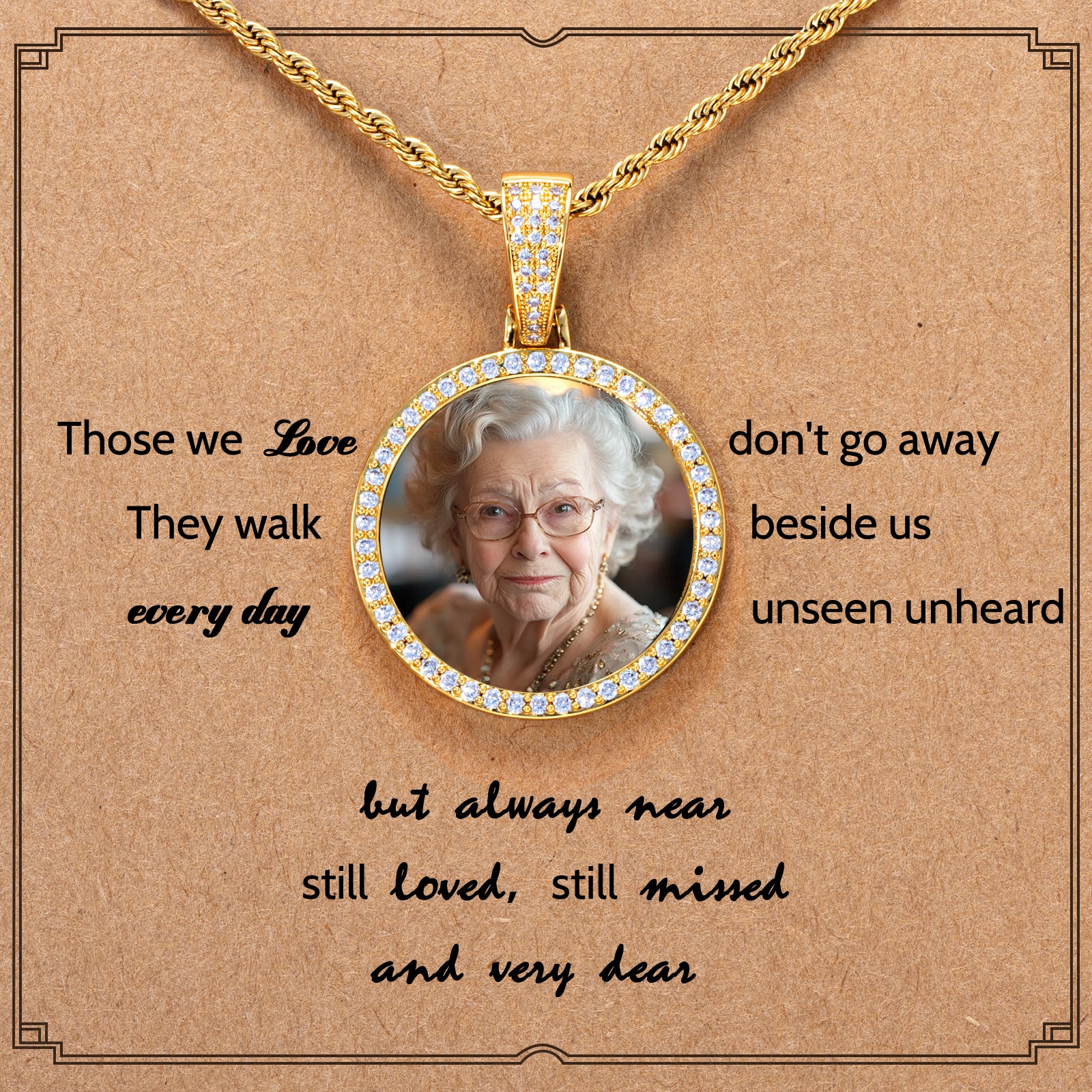 45mm Round Custom Photo Pendant