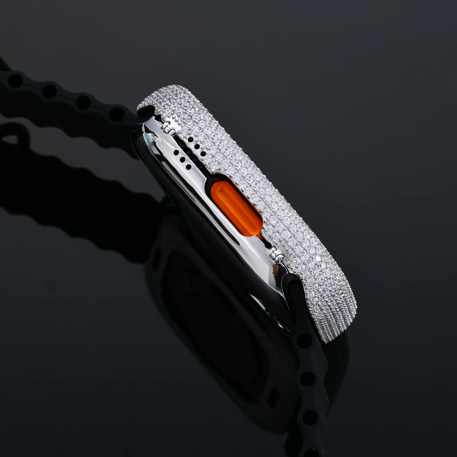 S925 Moissanite Watch Bezel for 49mm Apple Watch Ultra