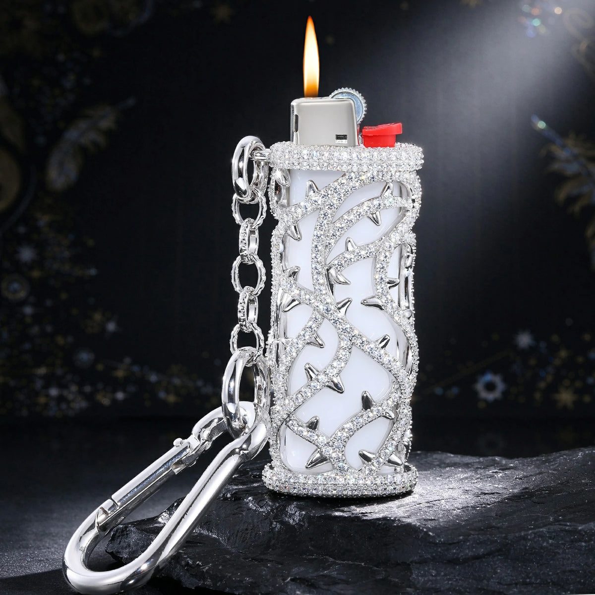 Moissanite Thorns Lighter Case