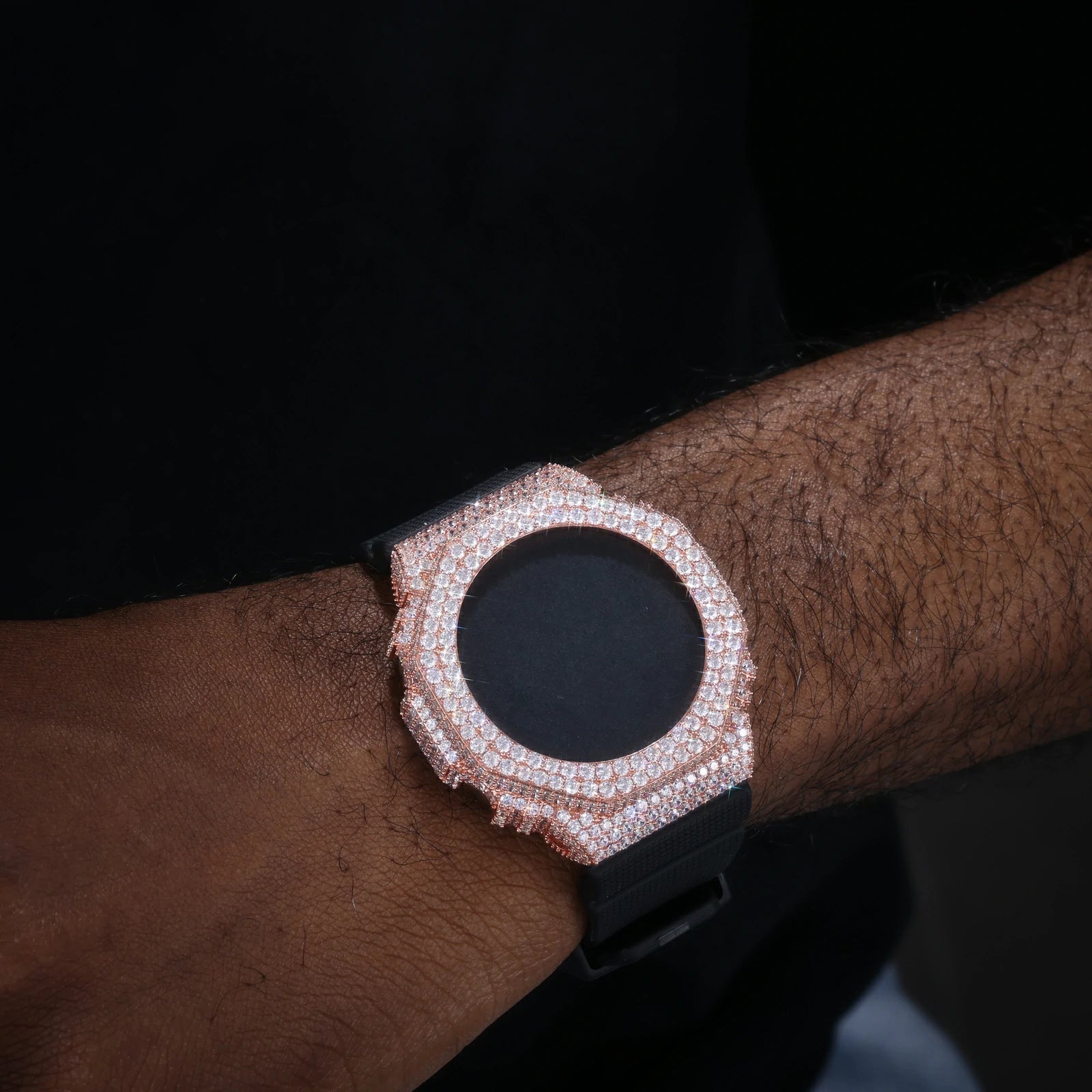Buss Down 2 Rows Moissanite Watch Bezel for GM2100/GM2110/GMB2100