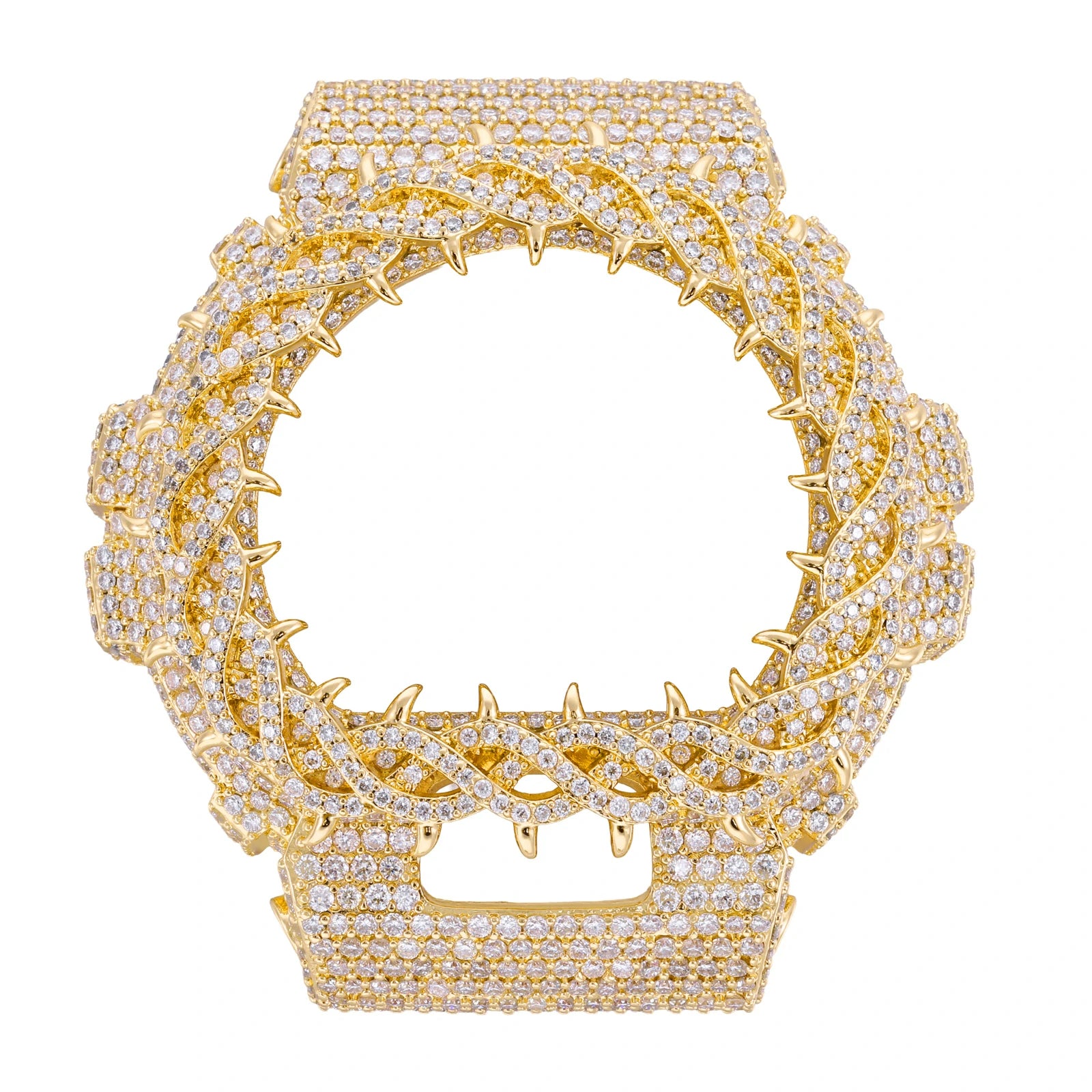 S925 Moissanite Vine Thorns Watch Case for DW6900 SERIES