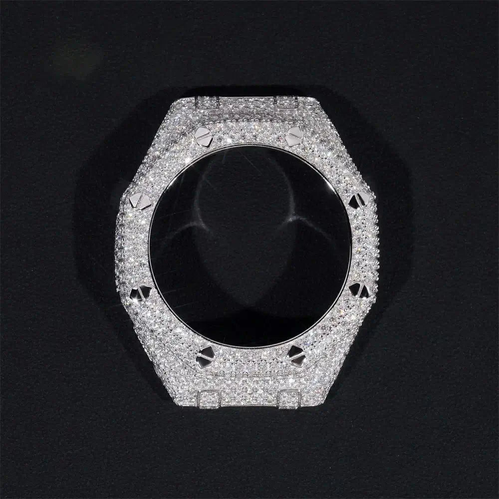 S925 Moissanite Bust Down G-Shock Watch Bezel Case - GA2100