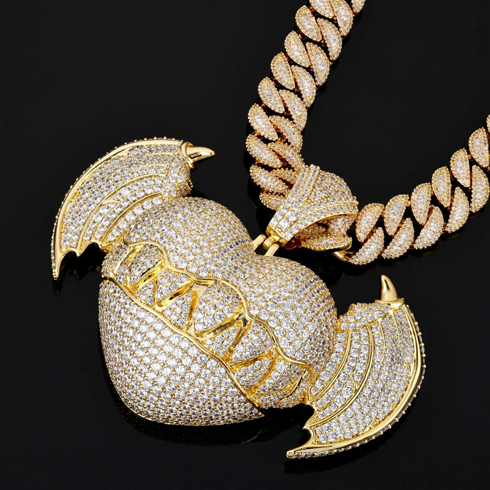 Oversized The Seven Deadly Sins - Greed Heart Pendant