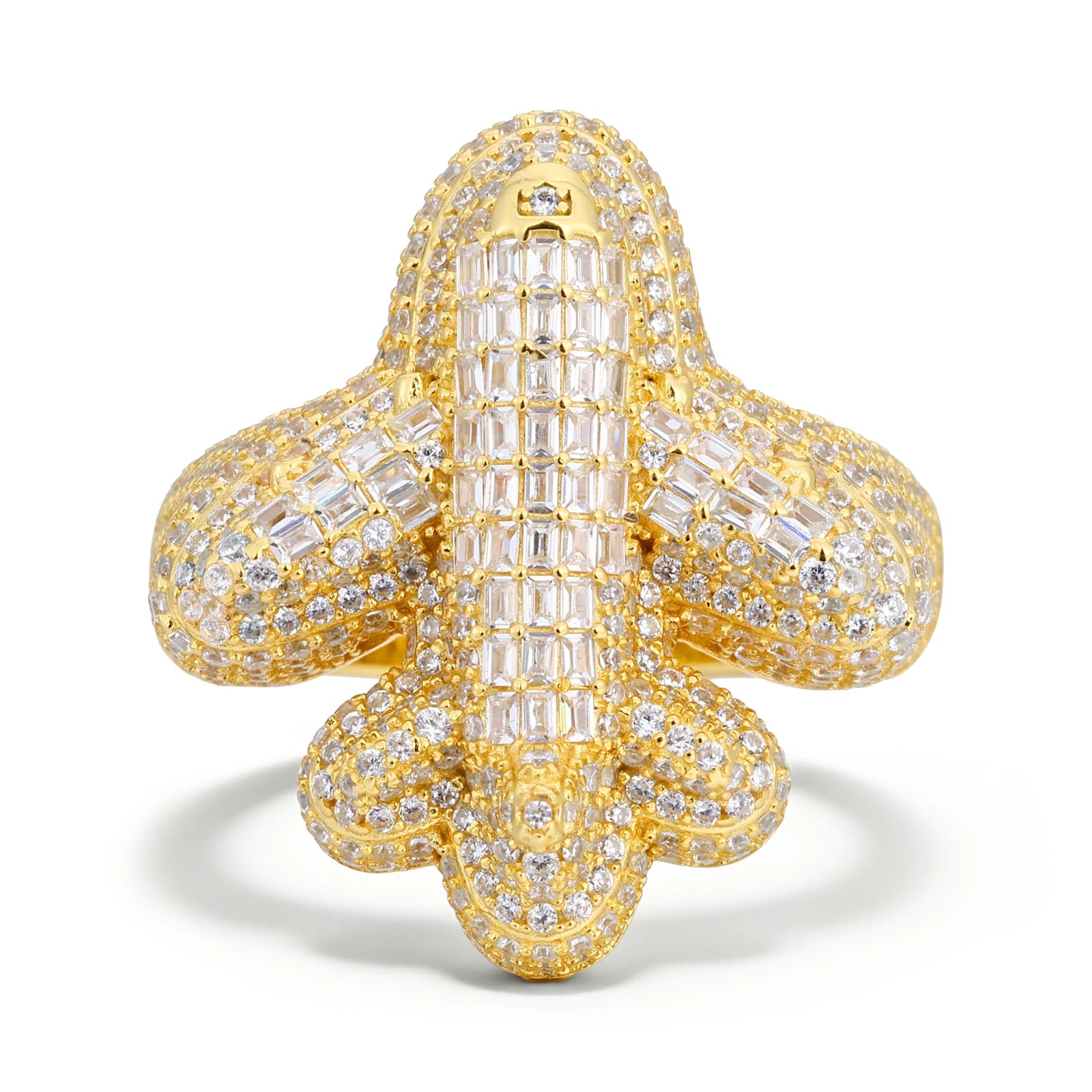 S925 Baguette Airplane Ring