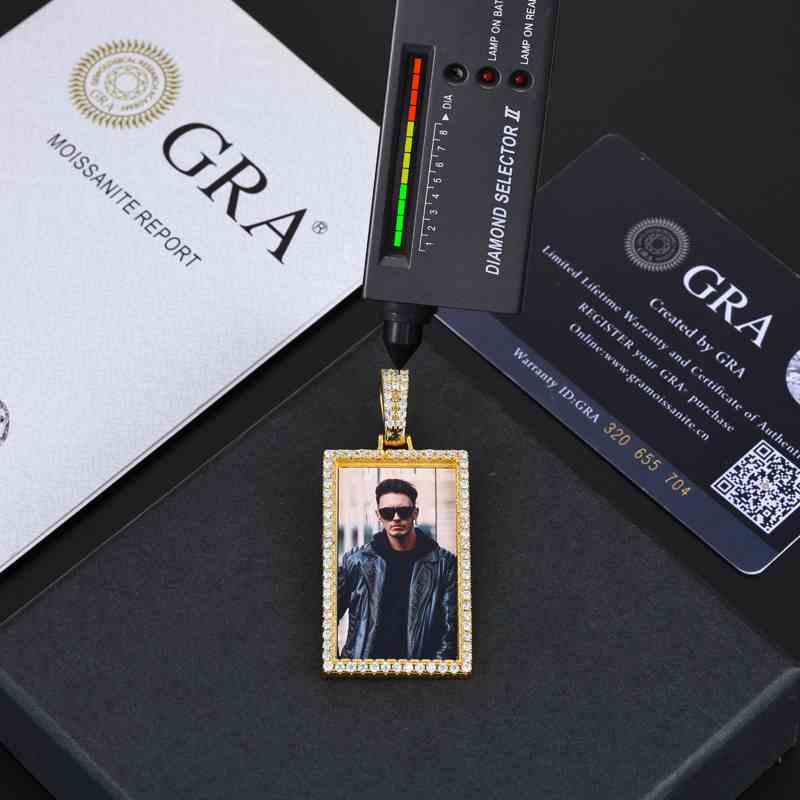 25mm Rectangle Custom Photo Pendant