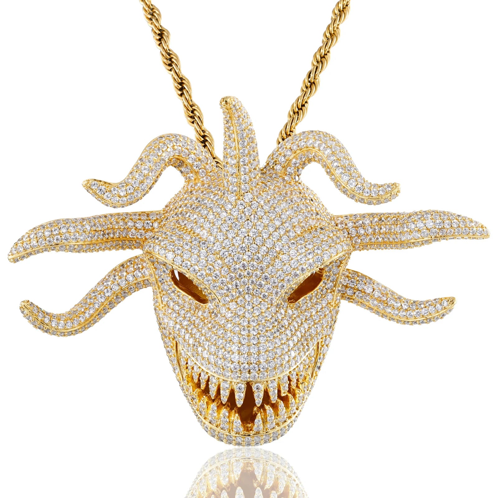 Moissanite Big Sea Monster Pendant