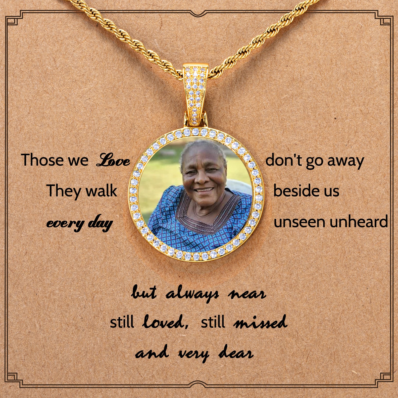 45mm Round Custom Photo Pendant