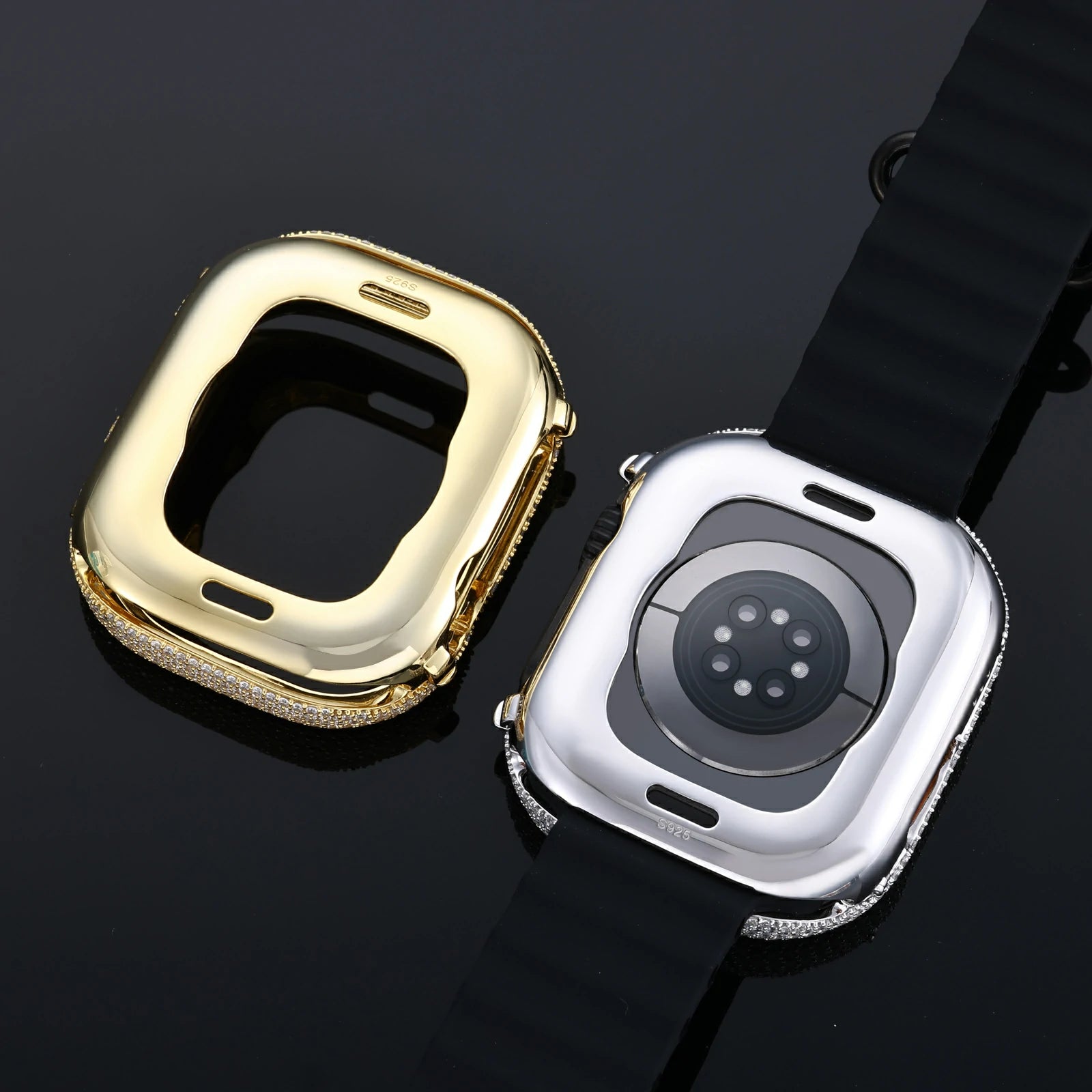 S925 Moissanite Watch Bezel for 49mm Apple Watch Ultra