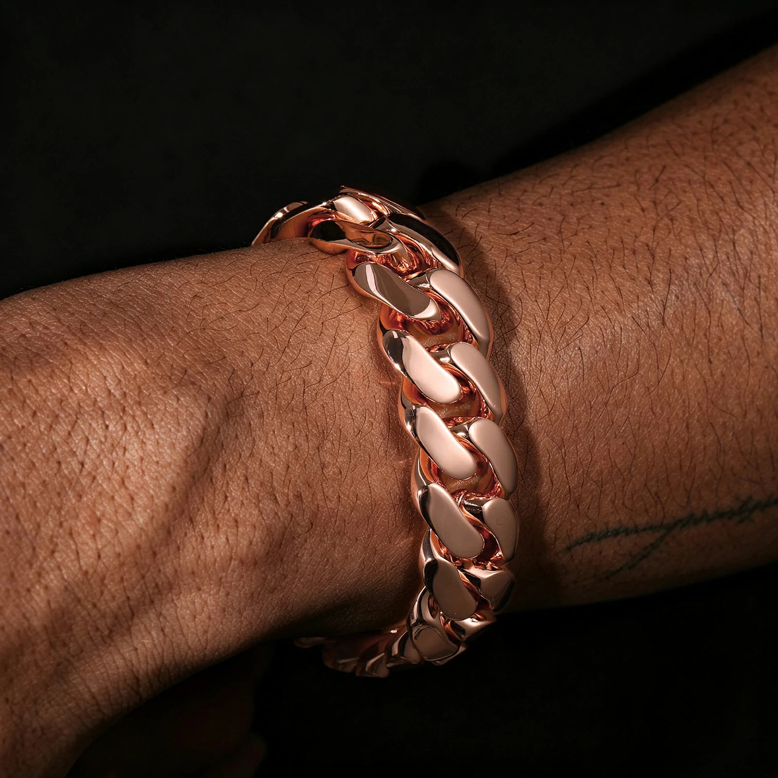 22mm Rose Gold Miami Cuban Link Chain
