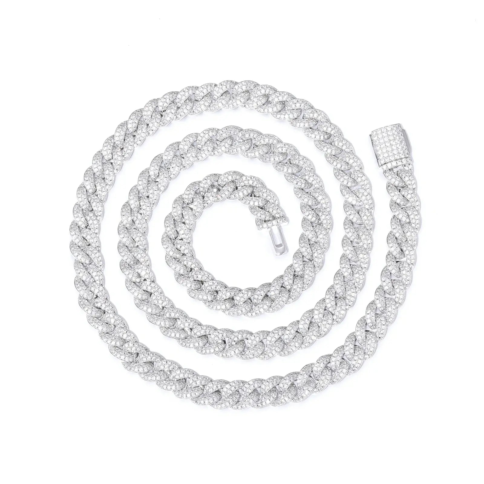 8mm moissanite cuban link chain