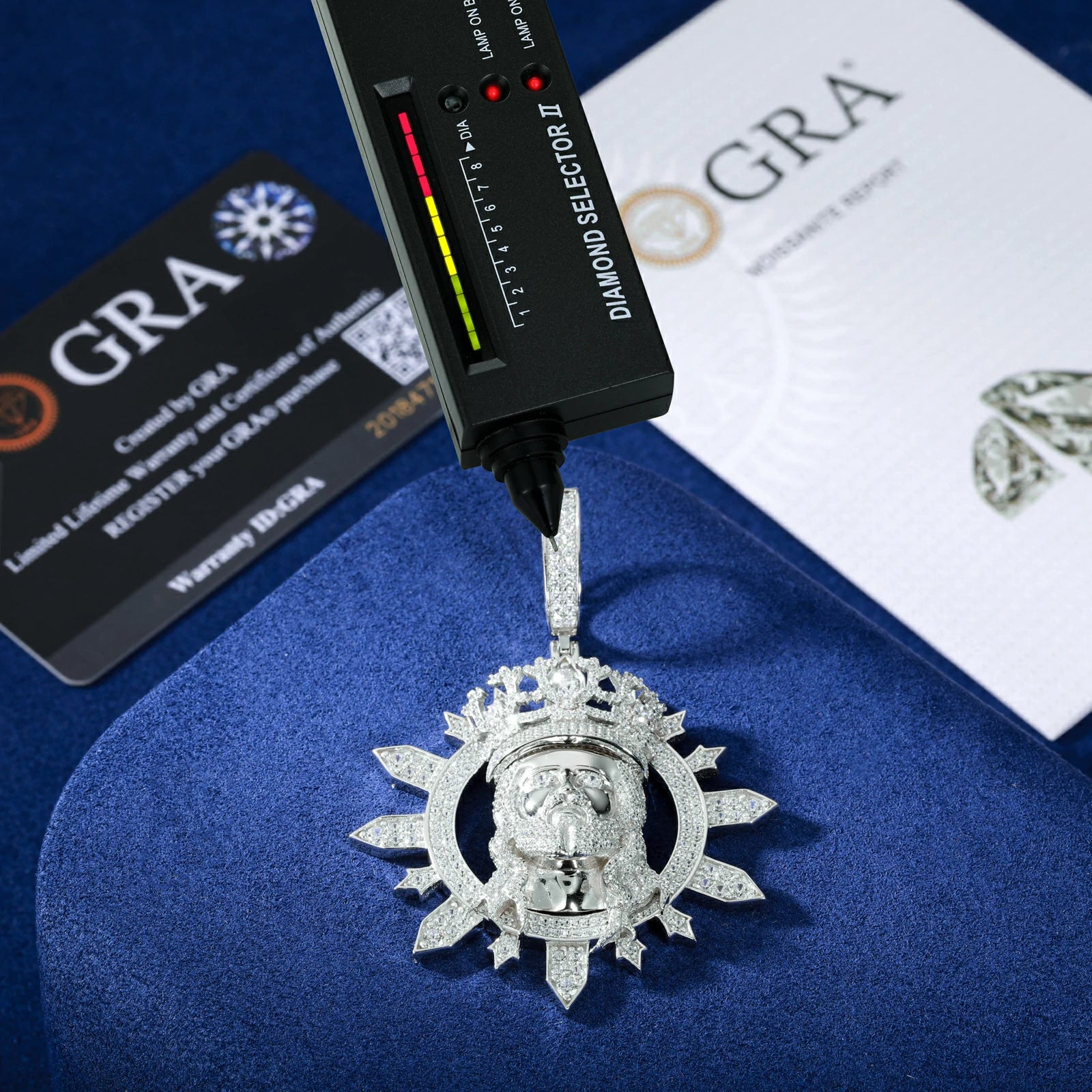 S925 Moissanite Radiance Jesus Pendant