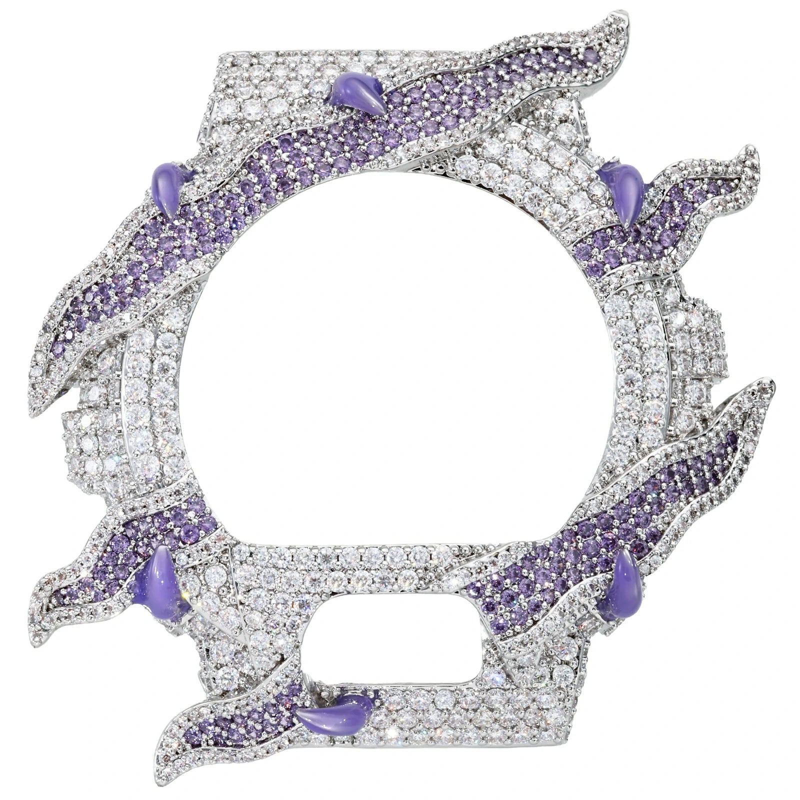925 Sterling Silver Moissanite Flame Watch Case for DW6900