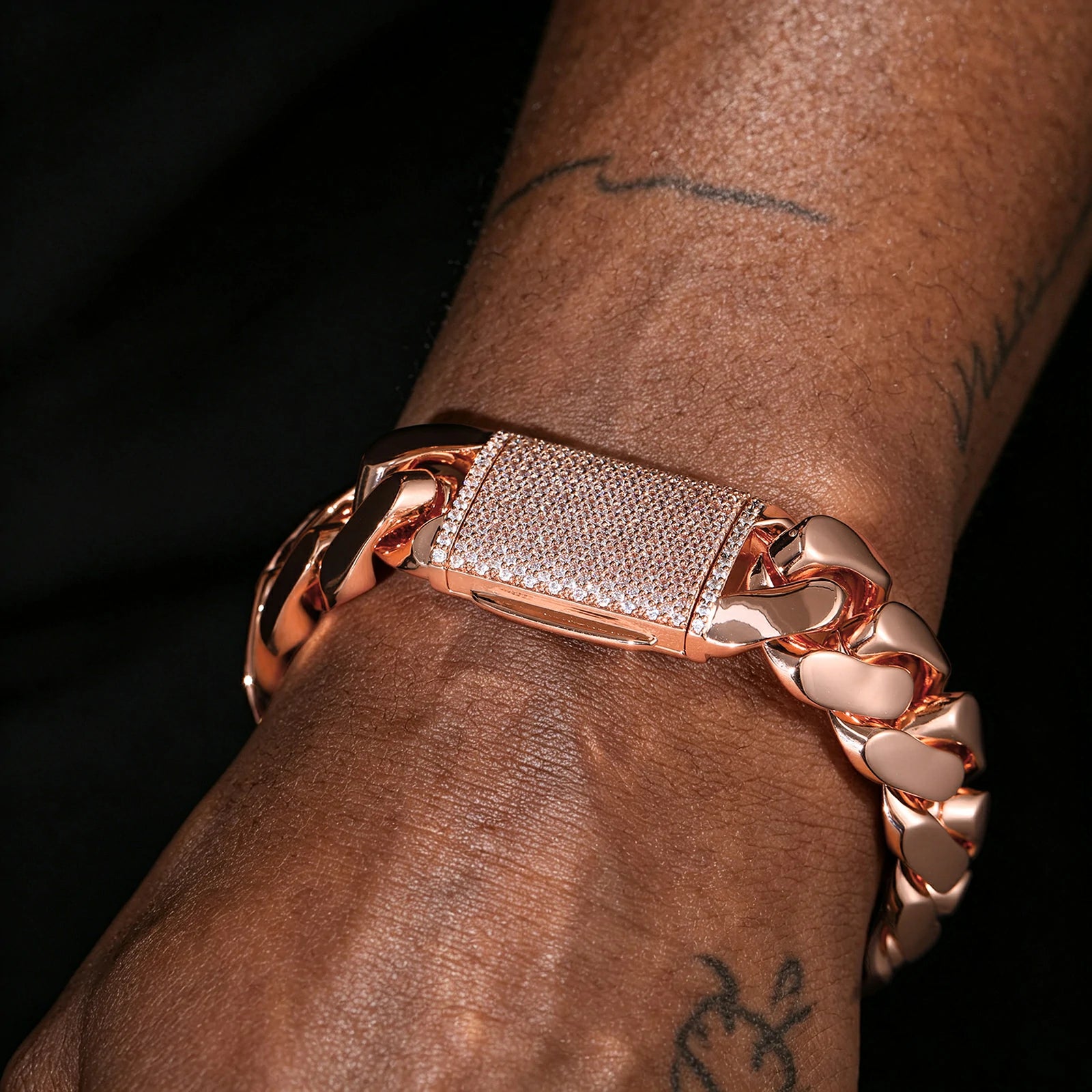 22mm Rose Gold Miami Cuban Link Chain