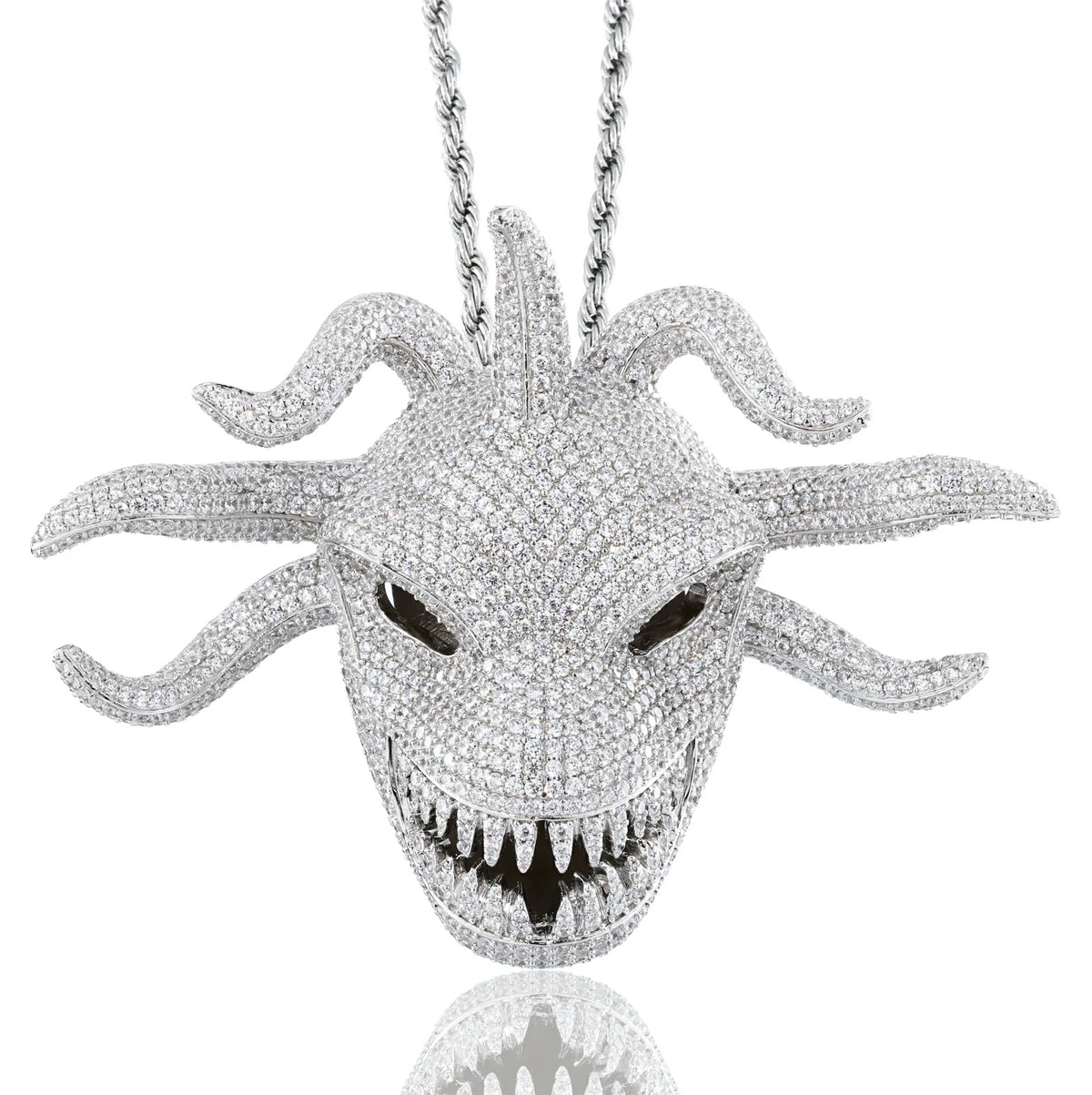 Moissanite Big Sea Monster Pendant