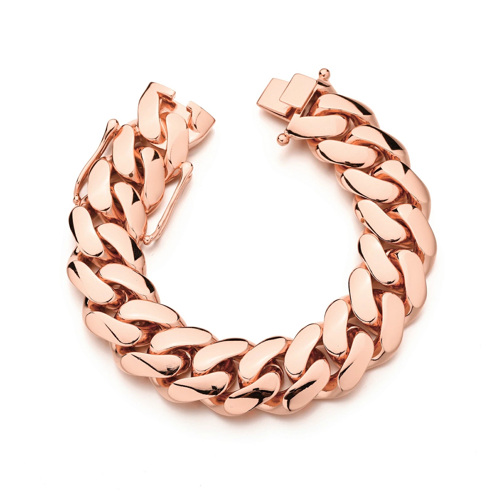 22mm Rose Gold Miami Cuban Link Chain