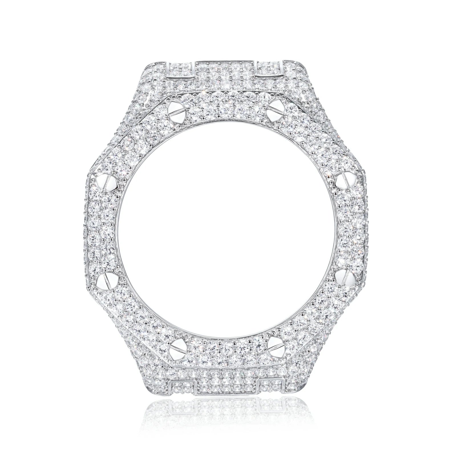 S925 Moissanite Bust Down Watch Bezel Case - GA2100