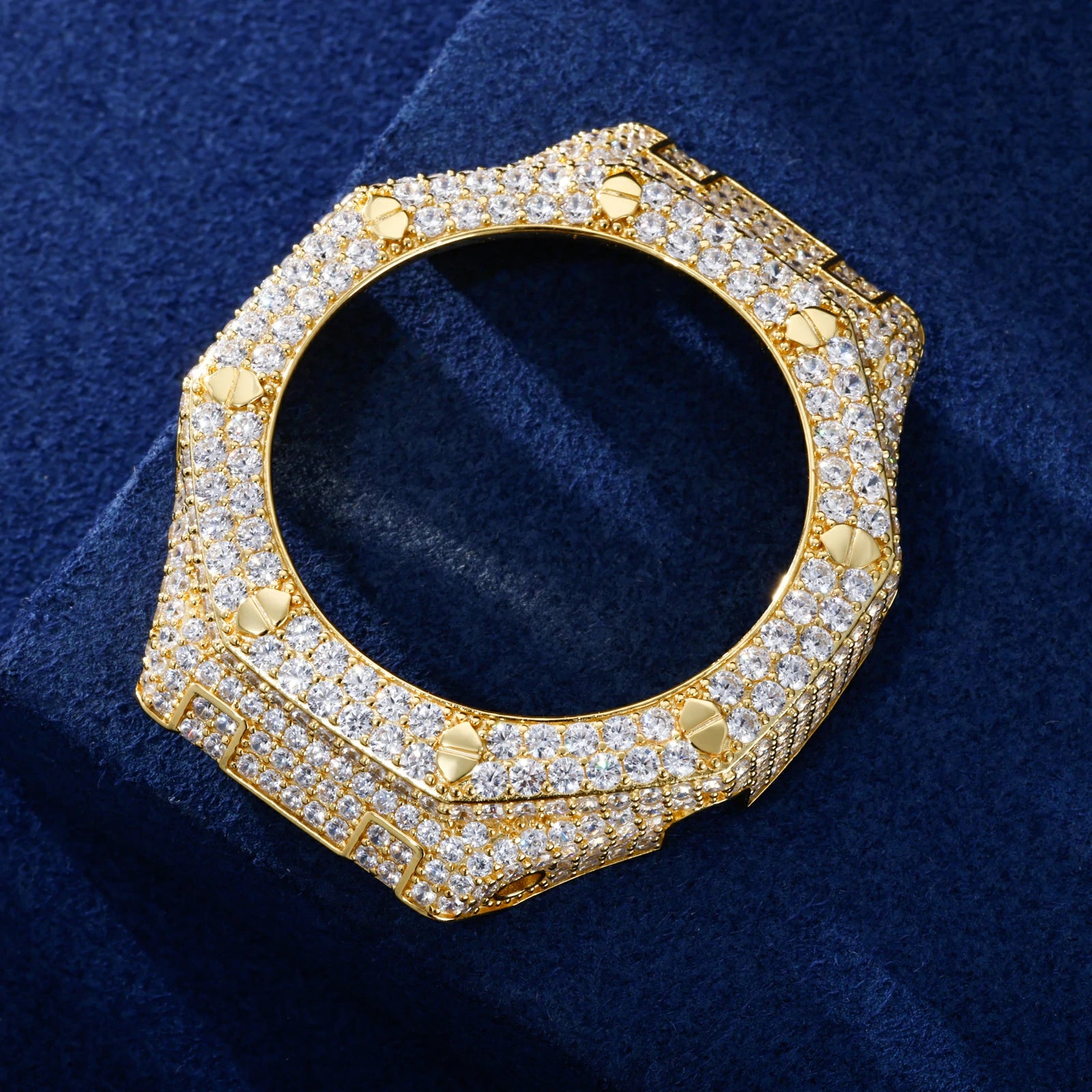 S925 Moissanite Bust Down Watch Bezel Case - GA2100