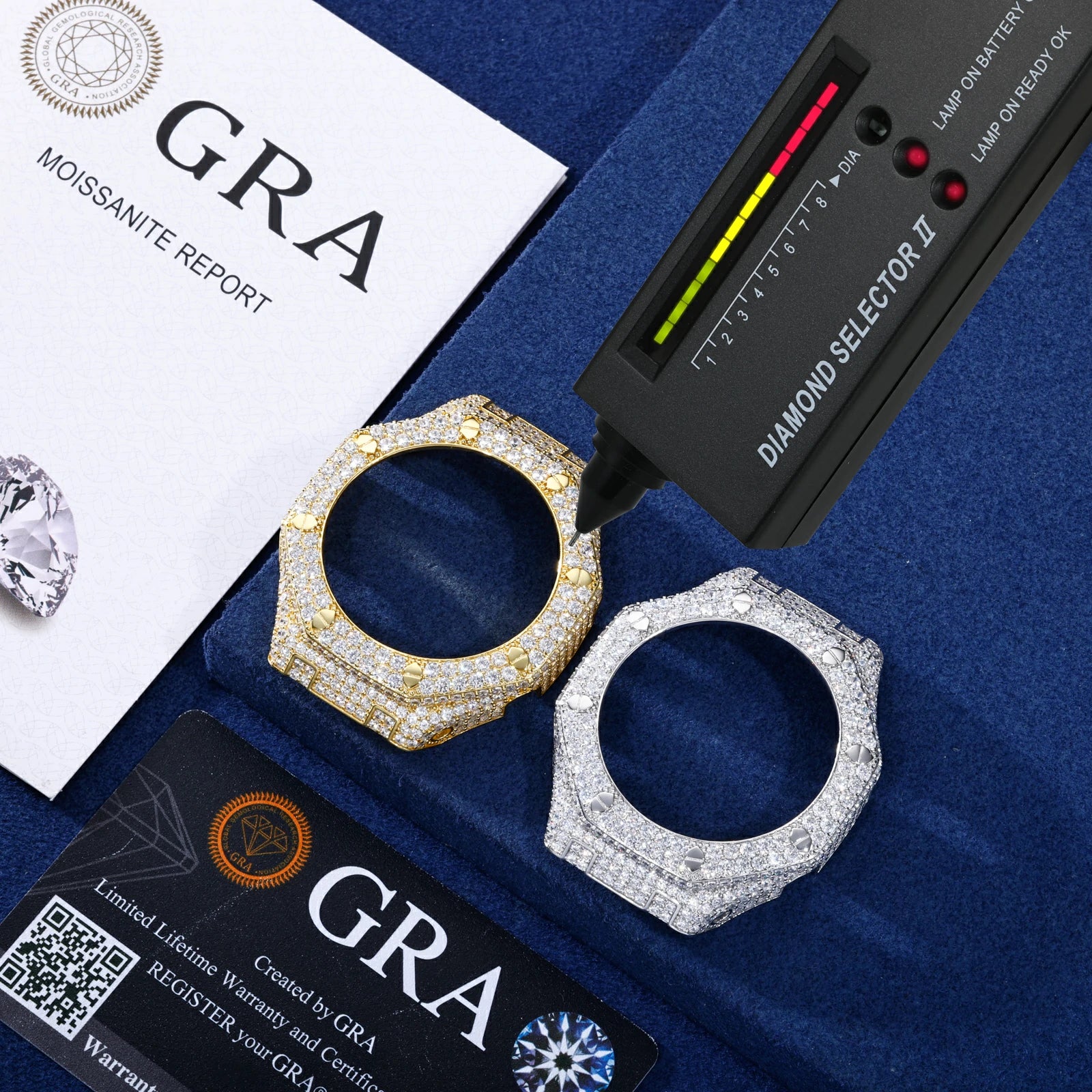 S925 Moissanite Bust Down Watch Bezel Case - GA2100
