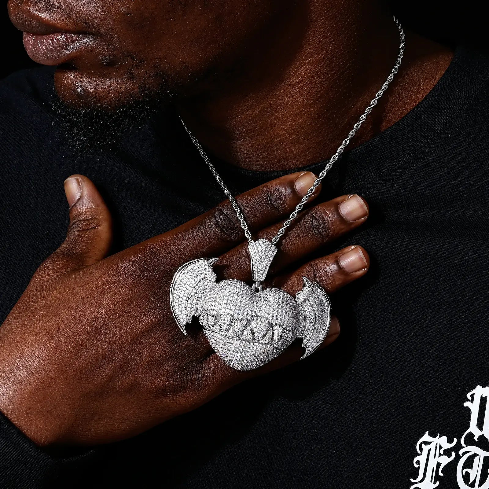 Oversized The Seven Deadly Sins - Greed Heart Pendant