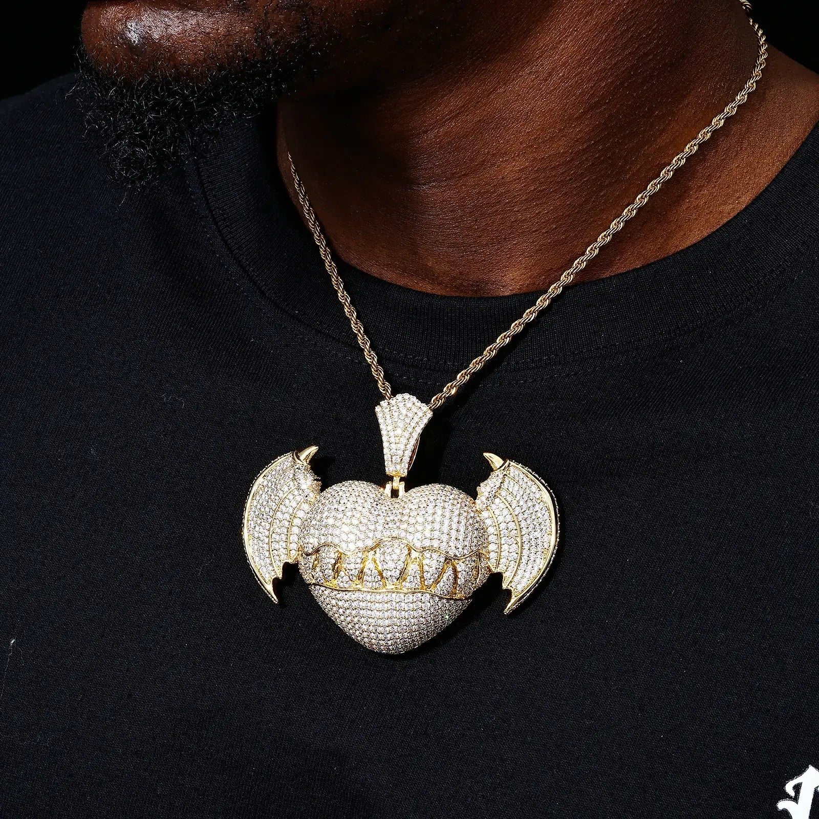Oversized The Seven Deadly Sins - Greed Heart Pendant