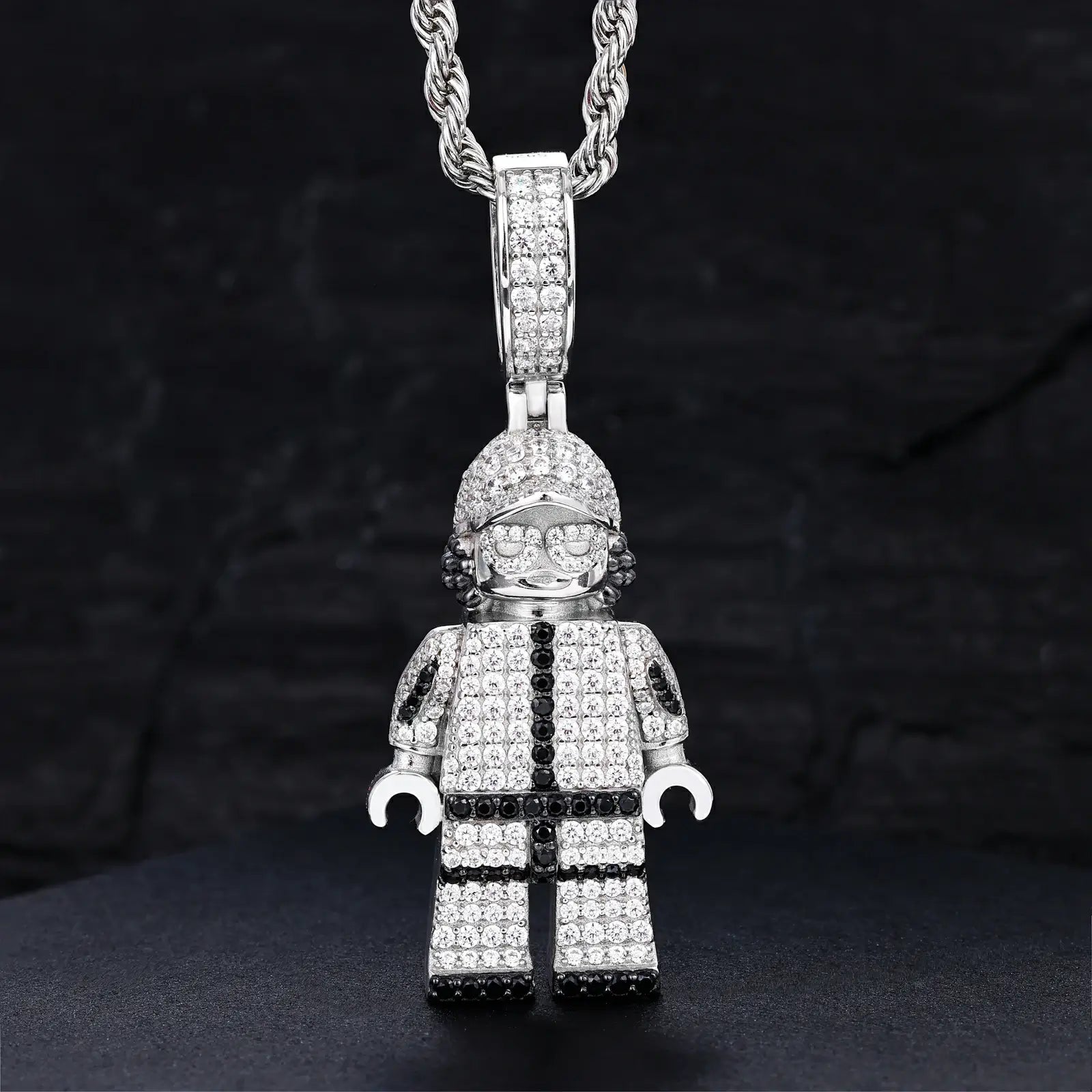 S925 Moissanite Y2K Rapper Pendant