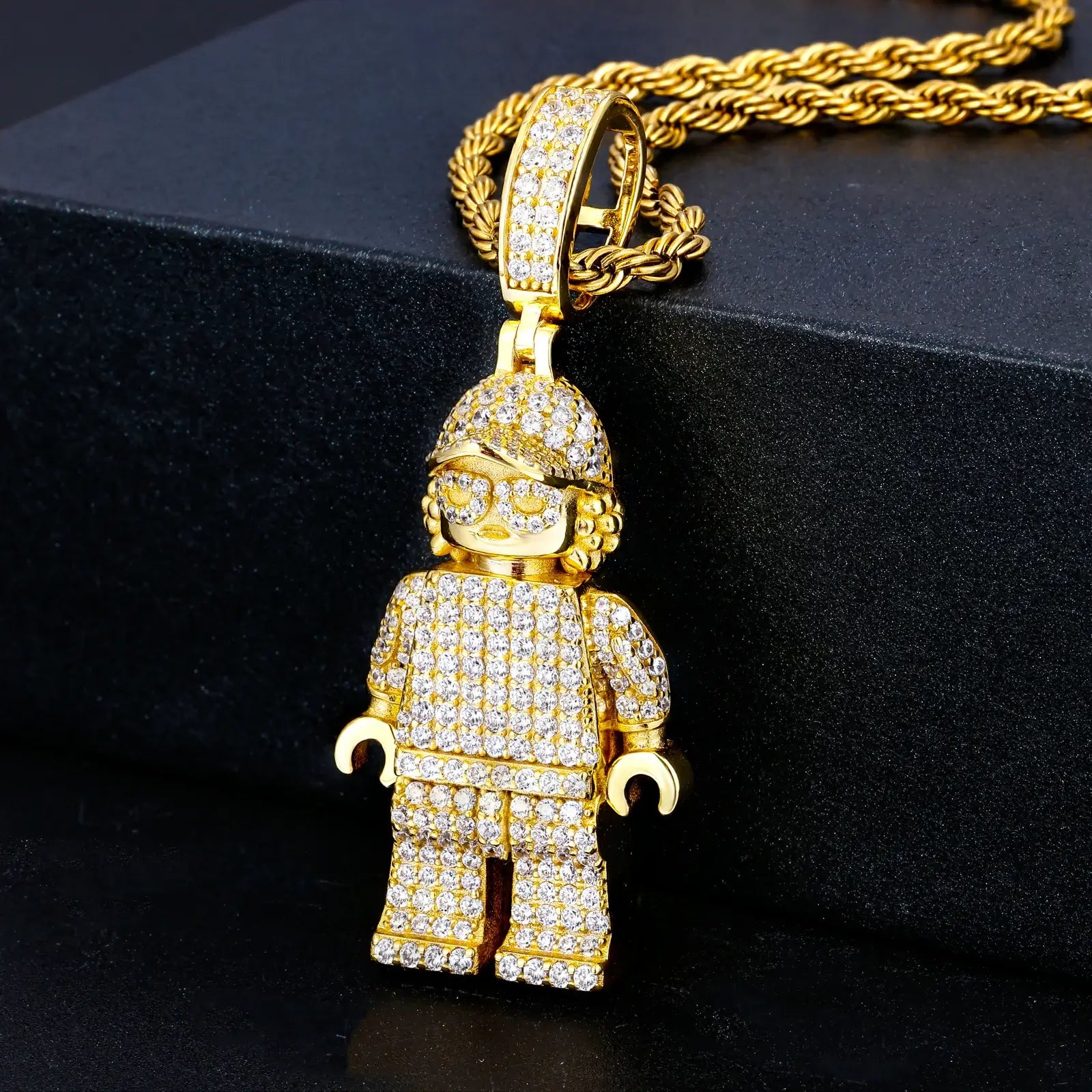 S925 Moissanite Y2K Rapper Pendant