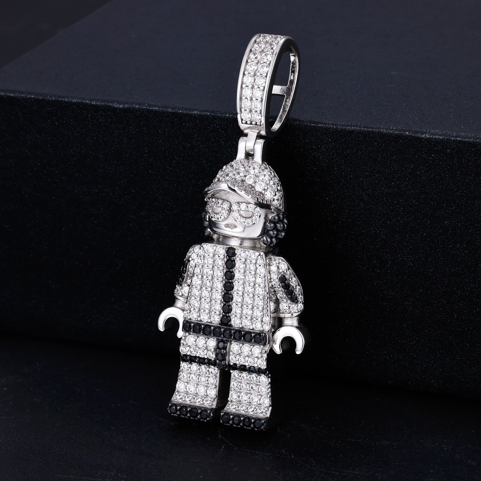 S925 Moissanite Figurine Pendant