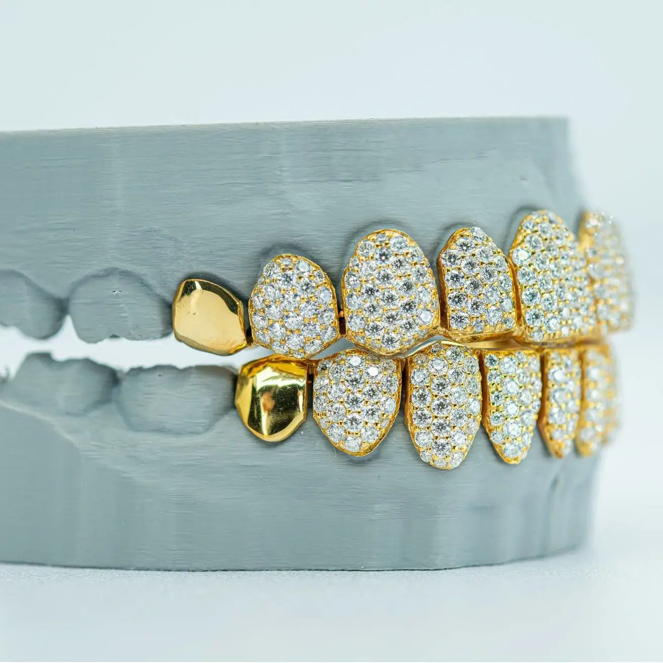 S925 End Cap VVS Moissanite Diamond Grillz