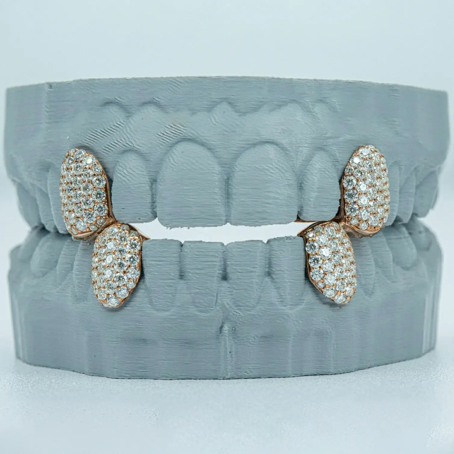 S925 Fang With Back Bar VVS Moissanite Diamond Grillz