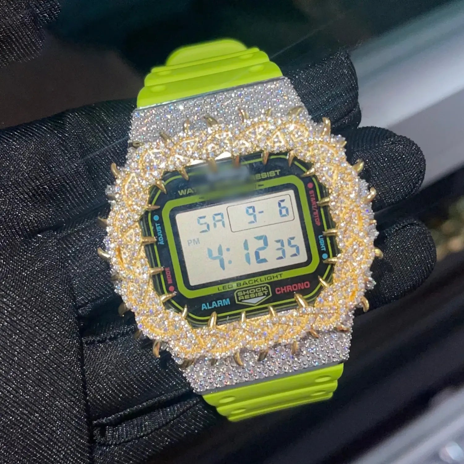 S925 Moissanite Vine Thorns Watch Case for DW5600