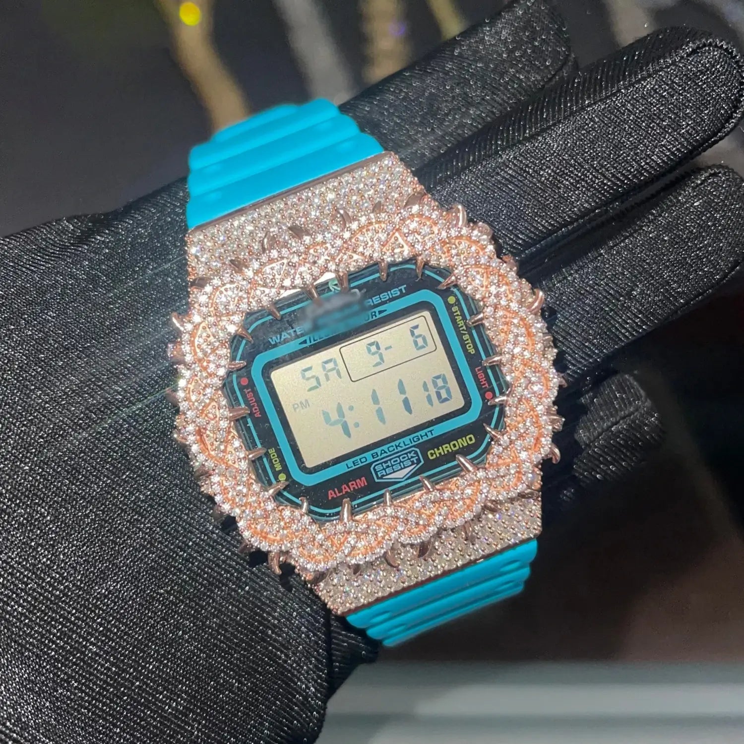 S925 Moissanite Vine Thorns Watch Case for DW5600