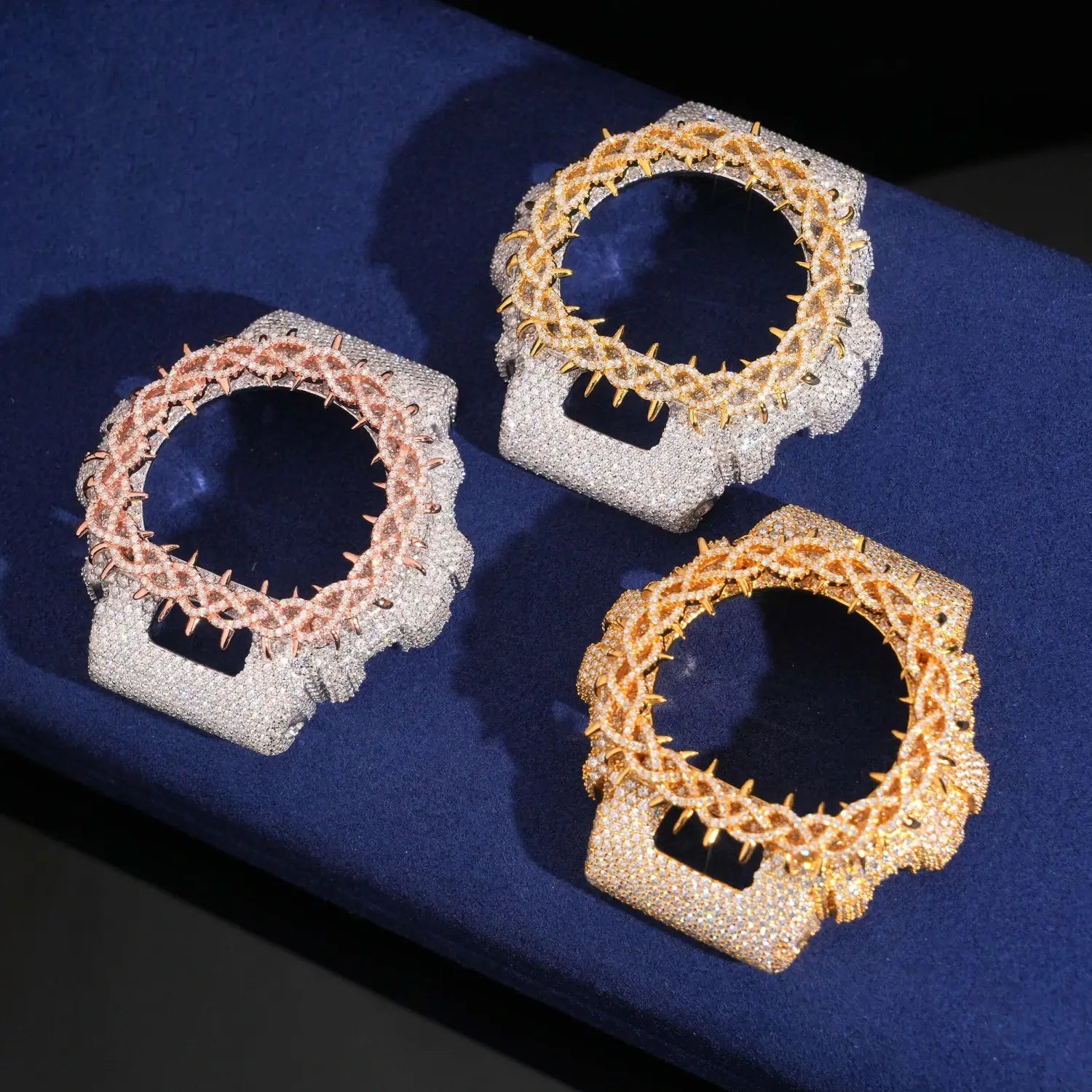S925 Moissanite Vine Thorns Watch Case for DW6900