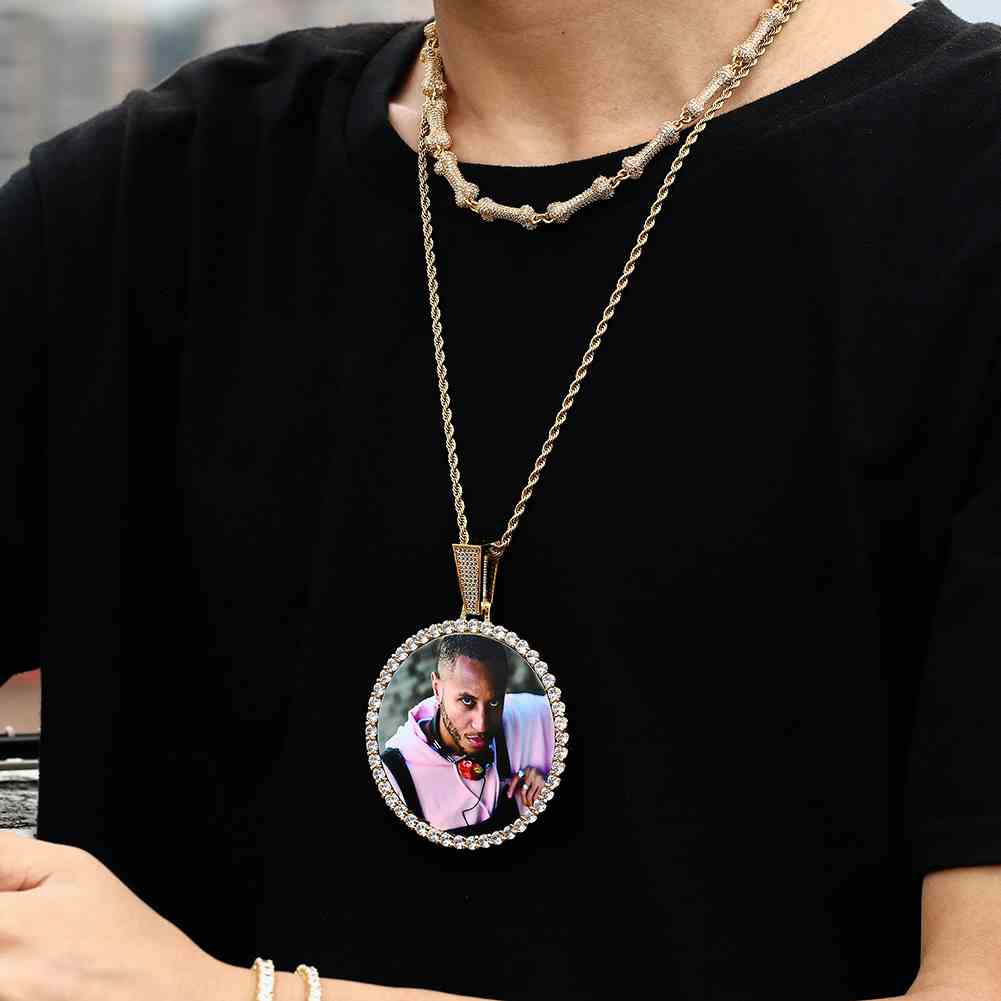 68mm Round Custom Photo Pendant