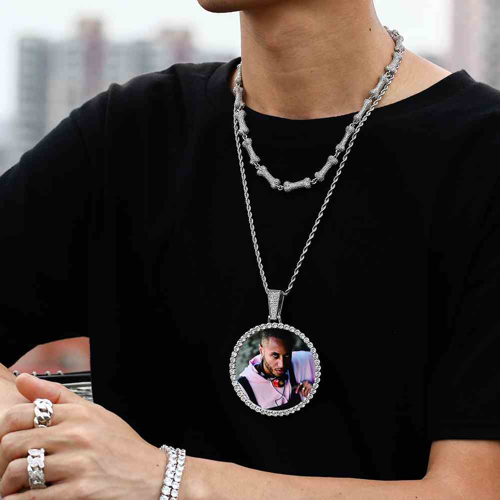 68mm Round Custom Photo Pendant