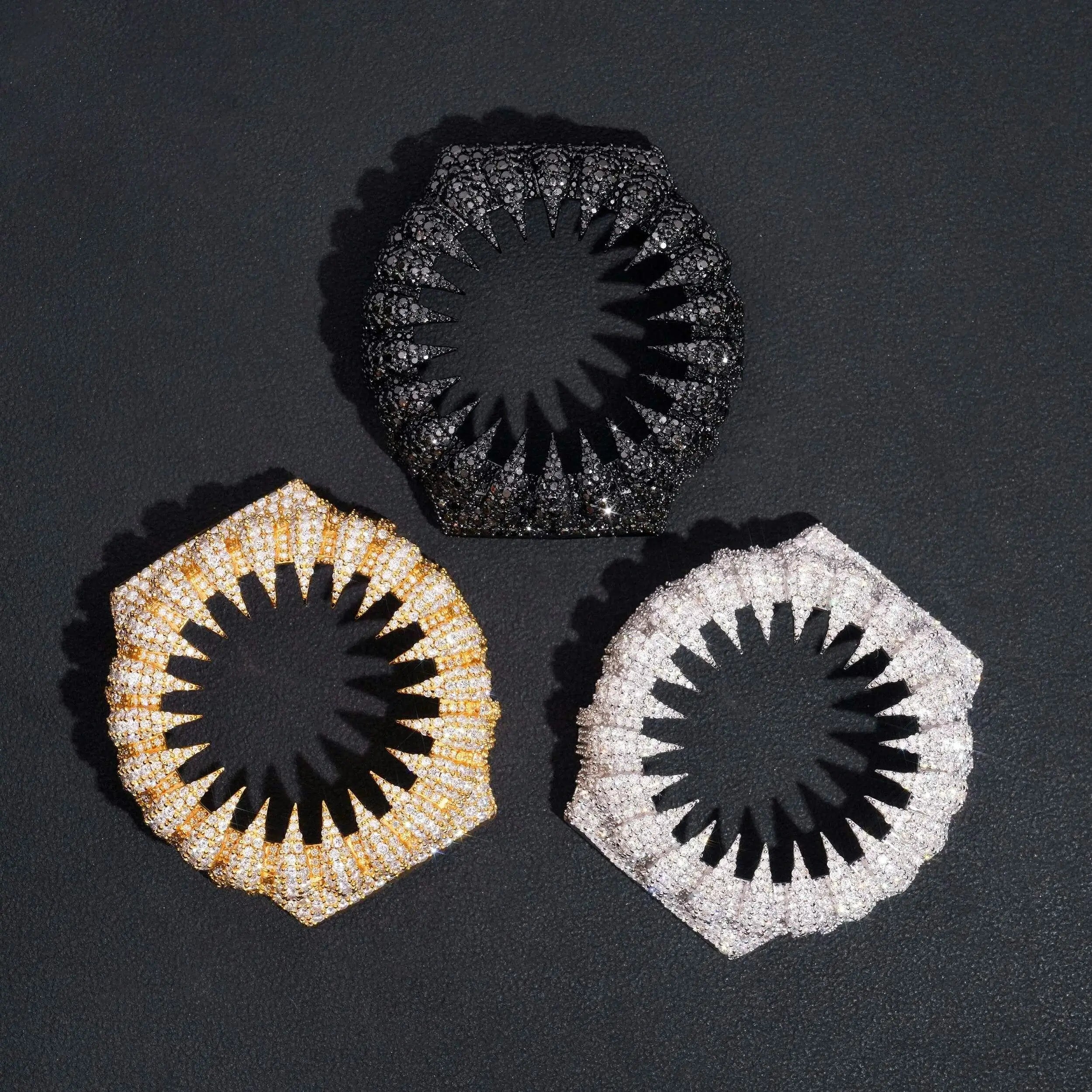 S925 Miossanite Bear Claw Watch Bezel Case - GA2100