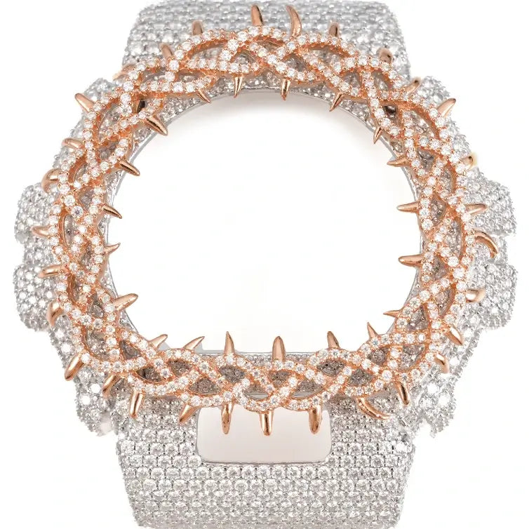 S925 Moissanite Vine Thorns Watch Case for DW6900
