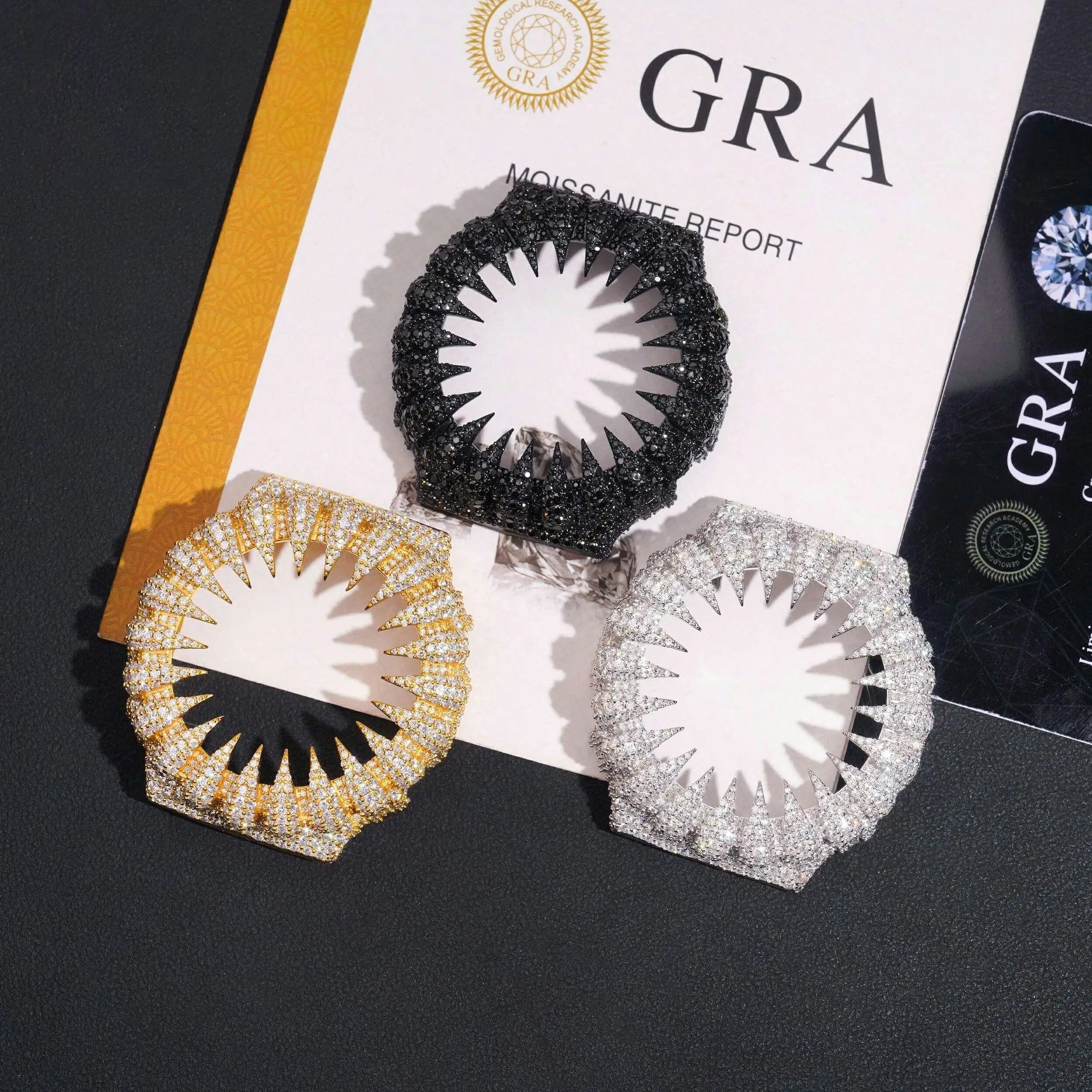 S925 Miossanite Bear Claw Watch Bezel Case - GA2100