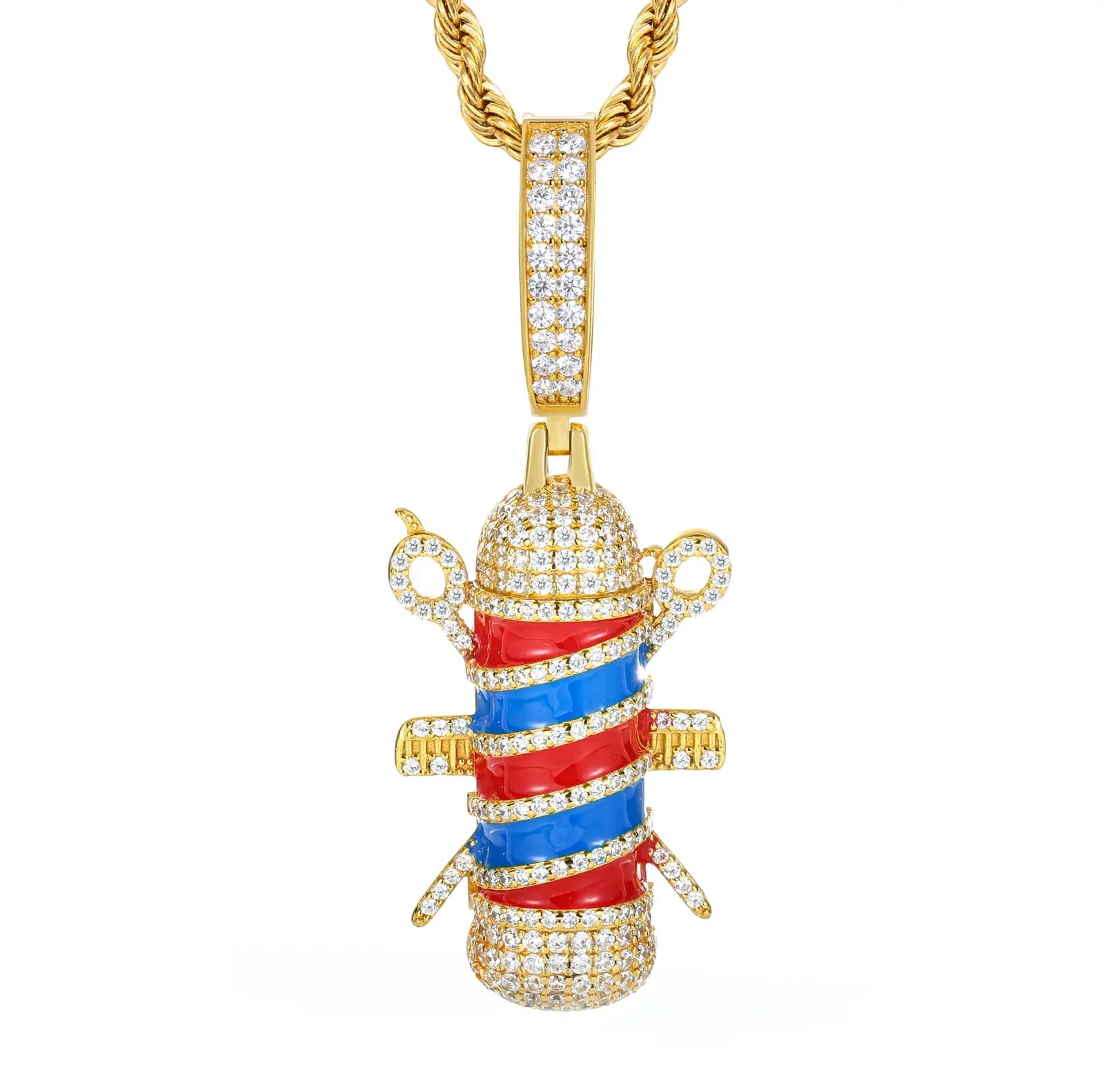 S925 Moissanite Hairstylist Pendant