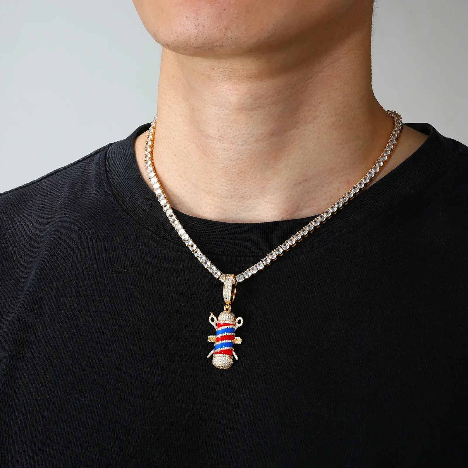 S925 Moissanite Hairstylist Pendant