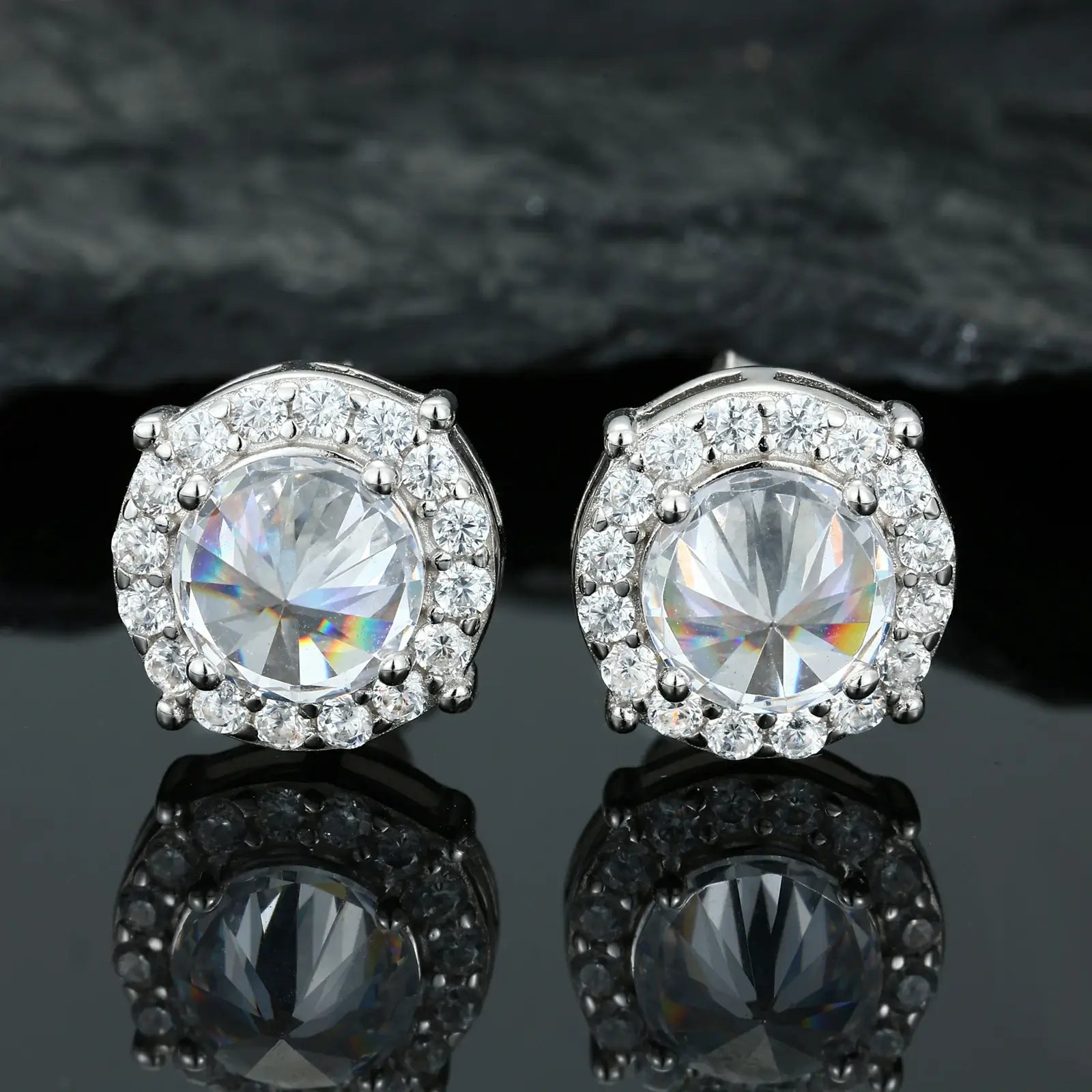 S925 Moissanite Mutiny Stinger Stud Earrings