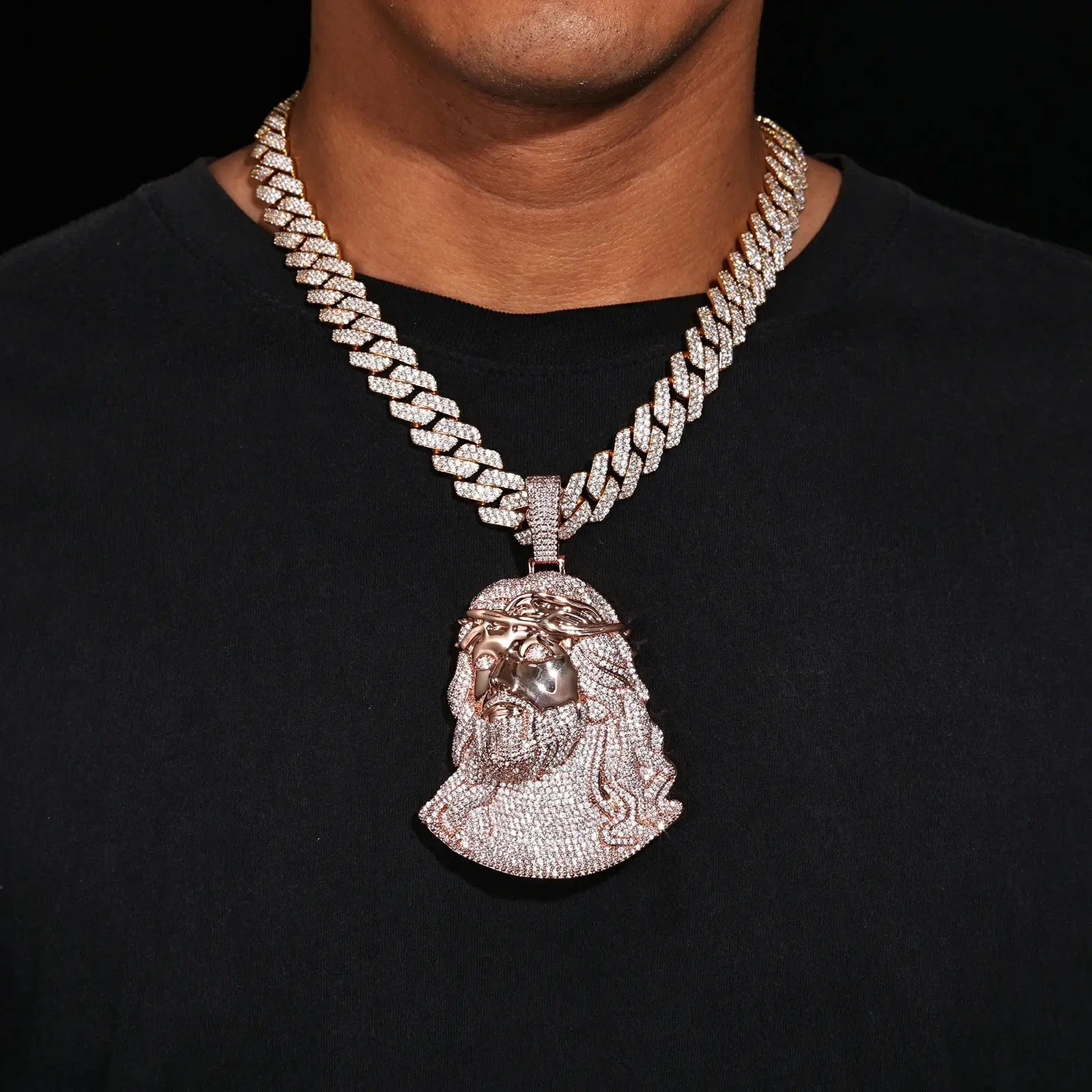 Oversize Luxurious Jesus Piece Pendant