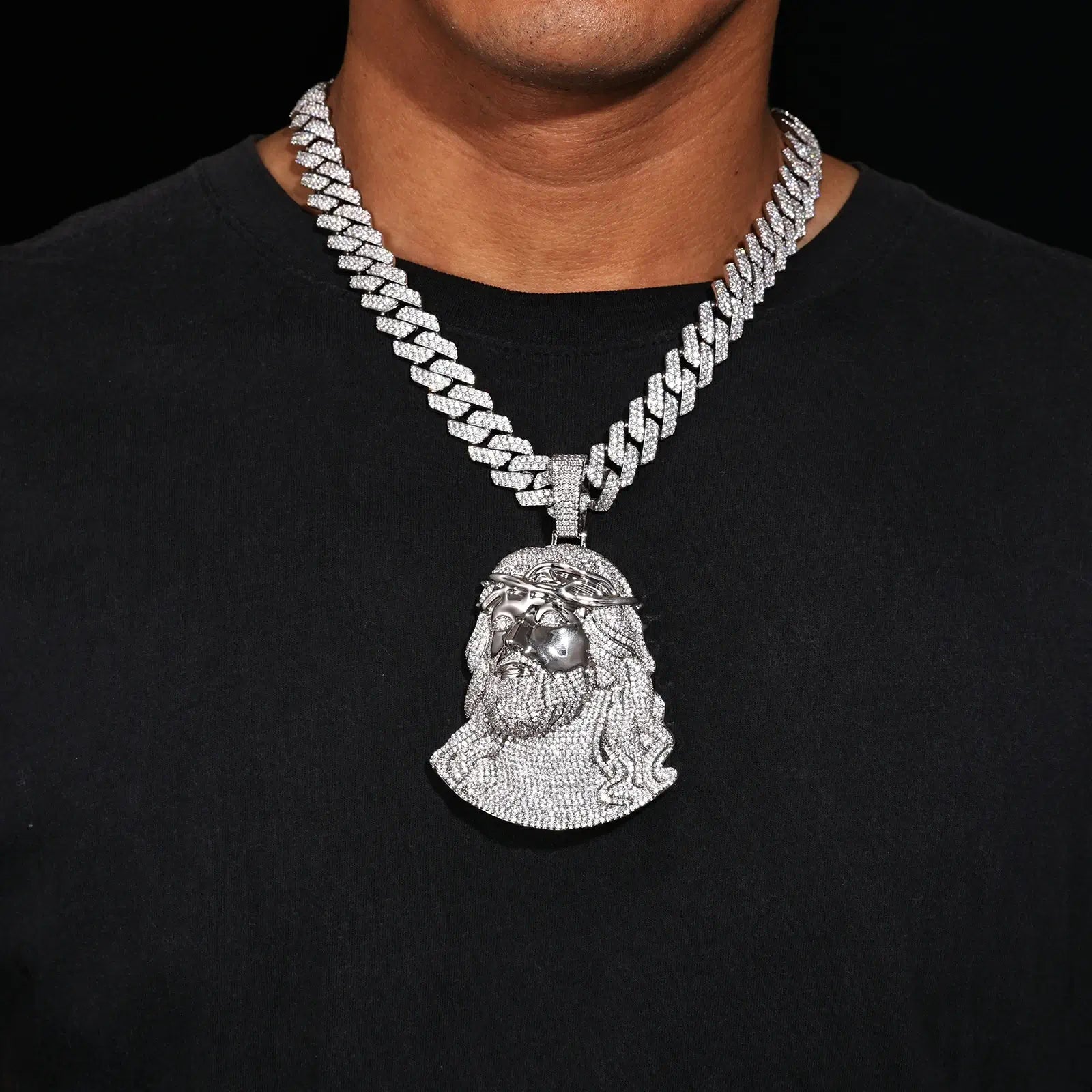 Oversize Luxurious Jesus Piece Pendant