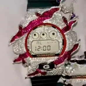 S925 Moissanite Flame Watch Case for DW6900