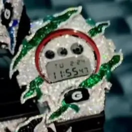 S925 Moissanite Flame Watch Case for DW6900