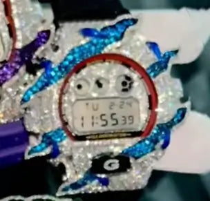 S925 Moissanite Flame Watch Case for DW6900